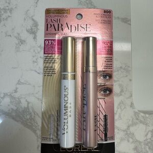 L'Oreal Voluminous Lash Paradise Primer and Mascara - Gold and Pink